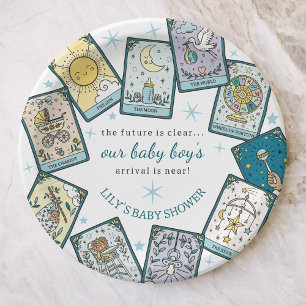 Baby Boy Baby shower Tarot Kaarten Toekomstvoorspe Papieren Bordje