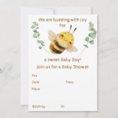 Baby Boy Baby shower uitnodiging (Voorkant)