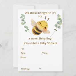 Baby Boy Baby shower uitnodiging