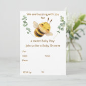 Baby Boy Baby shower uitnodiging (Staand voorkant)
