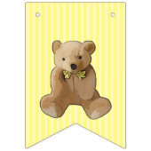 Baby Boy Baby Teddy Bear Party Banner (Derde vlag)