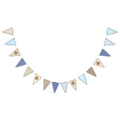 Baby Boy Baby Teddy Bear Party Banner (Alle)