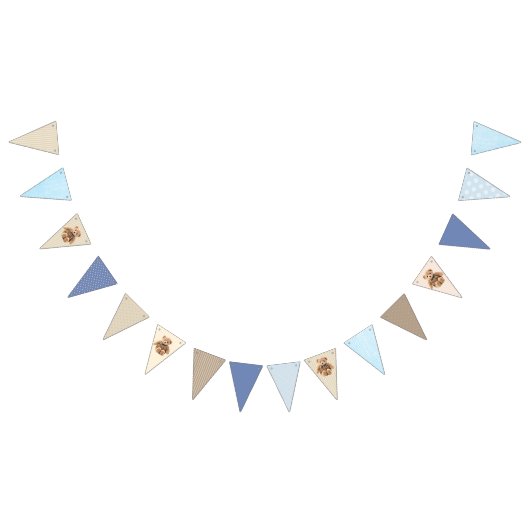 Baby Boy Baby Teddy Bear Party Banner (Alle)