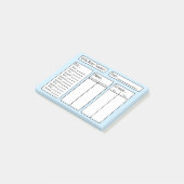 Baby Boy - Baby Tracker Post-it Nota's Post-it® Notes (Schuin)