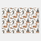 Baby Boy Baby Wild Animal Inpakpapier Vel (Voorkant)