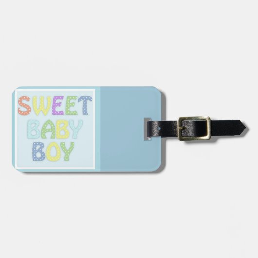 Baby Boy Bagagelabel (Voorkant horizontaal)