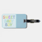 Baby Boy Bagagelabel (Achterkant horizontaal)