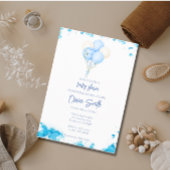 Baby Boy Balloon Baby shower Kaart