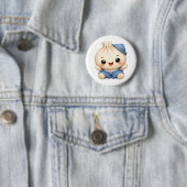 Baby boy bao knoop ronde button 5,7 cm (In situ)