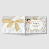 Baby Boy Baptism Christening Gold Cross Gastenboek (Volledig)