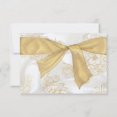 Baby Boy Baptism Communie Dank u Gold Cross Bedankkaart (Achterkant)