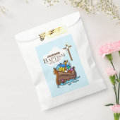 , Baby Boy Baptism Noah's Ark Bedankzakje (Gezegeld)