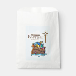 , Baby Boy Baptism Noah's Ark Bedankzakje