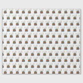 , Baby Boy Baptism Noah's Ark Cadeaupapier (Vlak)