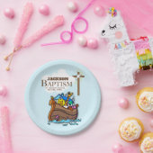 , Baby Boy Baptism Noah's Ark Papieren Bordje (Feest)