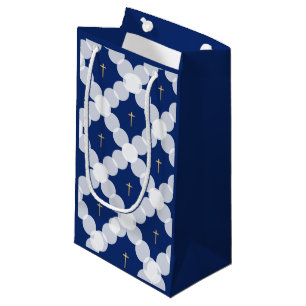 Baby Boy baptisme Donker Blauw goudwit Klein Cadeauzakje