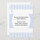 Baby Boy Baptisme Kaart (Voorkant / Achterkant)