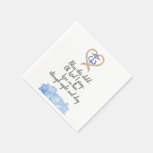 Baby Boy Baptisme Servetten (Hoek)