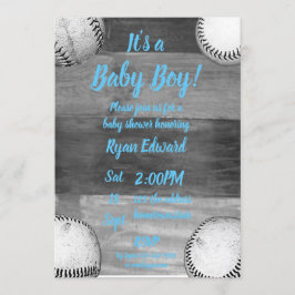 Baby Boy Baseball thema baby shower Kaart