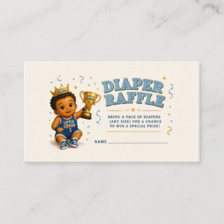 Baby Boy Basketbal Luier Raffle Baby Shower Spel Visitekaartje