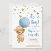 Baby Boy Beer Baby shower Uitnodiging (Voorkant)