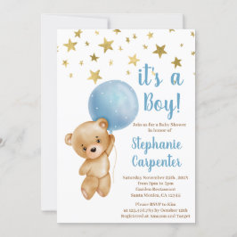 Baby Boy Beer Baby shower Uitnodiging