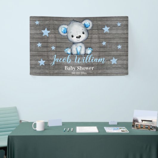 Baby Boy Beer Banner Sign Rustige Backdrop Shower (Beurs)