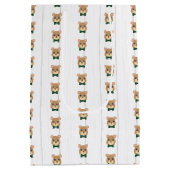 Baby Boy Beer Green & Gold Medium Cadeauzakje (Achterkant)