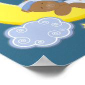 Baby Boy Beer Moon Celestial Stars Nursery Print (Hoek)