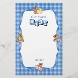 Baby Boy Beer Scrapbooking Briefpapier