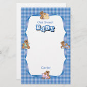 Baby Boy Beer Scrapbooking Briefpapier (Voorkant / Achterkant)