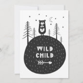 Baby Boy Beer zwart-wit Baby shower Kaart (Achterkant)