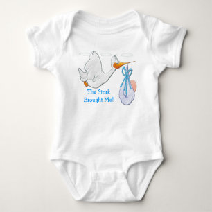 Baby Boy beroemd gemaakt door Stork Baby Creeper Romper