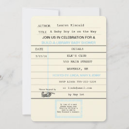 Baby Boy Bibliotheek Kaart Boek Douche