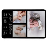 Baby Boy Birth Aankondiging Flexible Photo Magnet Magneet (Horizontaal)