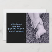 Baby Boy Birth Annoucement Aankondiging (Voorkant)