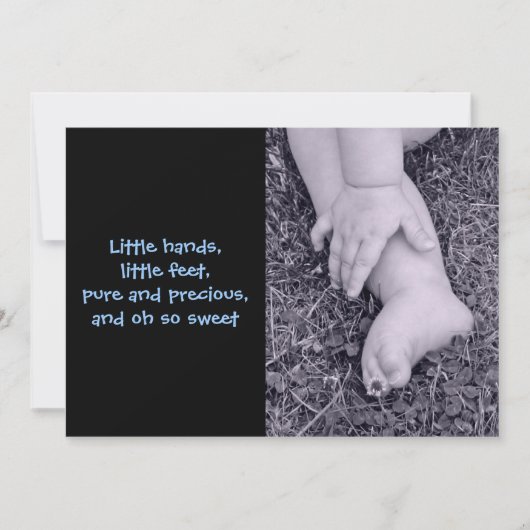 Baby Boy Birth Annoucement Aankondiging (Voorkant)