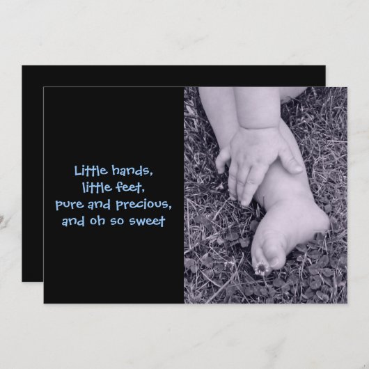 Baby Boy Birth Annoucement Aankondiging (Voorkant / Achterkant)