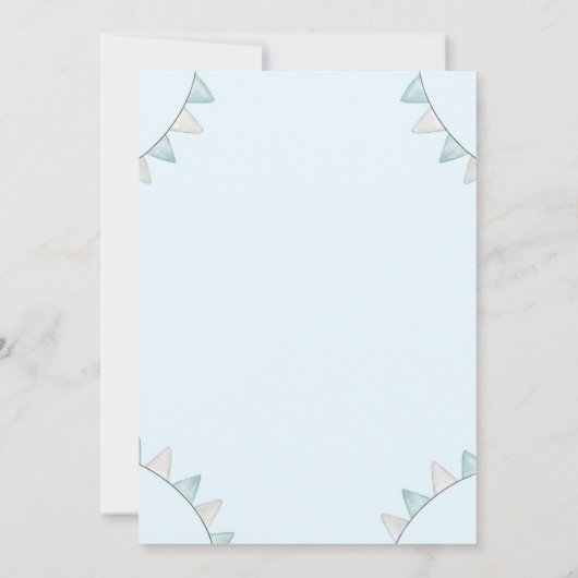 Baby Boy Birth Announcement Aankondiging (Achterkant)