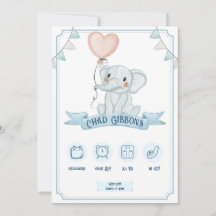 Baby Boy Birth Announcement