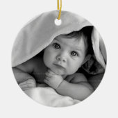 Baby Boy Birth Announcement Pearls Keramisch Ornament (Voorkant)