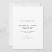 Baby Boy Birth Announding baby shower Bedankt (Achterkant)