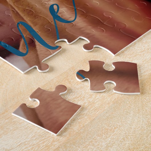 Baby Boy Birth Announding Foto Legpuzzel (Zijkant)