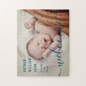 Baby Boy Birth Announding Foto Legpuzzel (Verticaal)