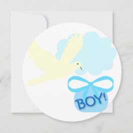 Baby Boy Birth Announding Wenskaarten Kaart