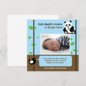 Baby Boy Birth Announement Aankondiging (Voorkant / Achterkant)