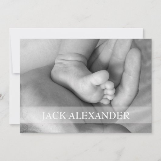 Baby Boy Birth Announement Aankondiging (Voorkant)