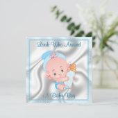 Baby Boy Birth Announement Aankondiging (Staand voorkant)