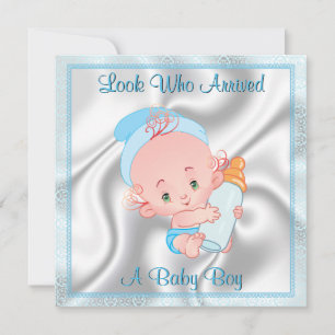 Baby Boy Birth Announement Aankondiging
