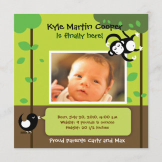 Baby Boy Birth Announement Aankondiging